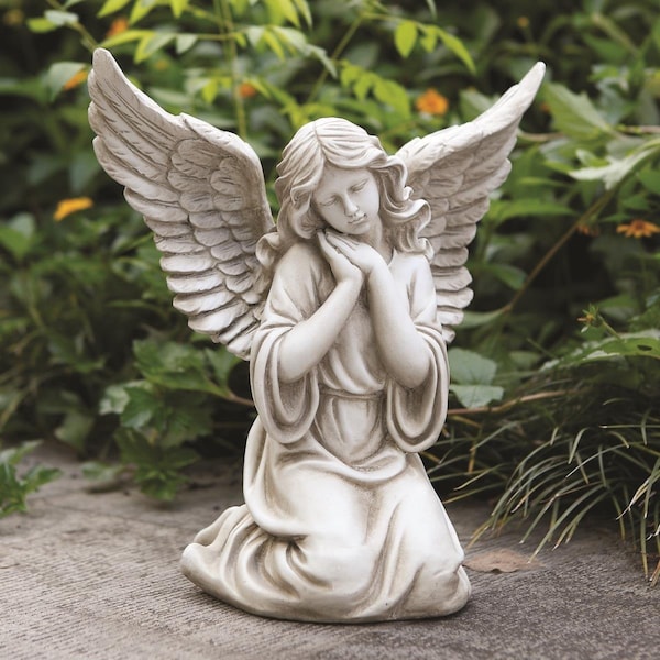 Napco Angel Kneeling with Outstretched Wings Garden Statue 11300 - main